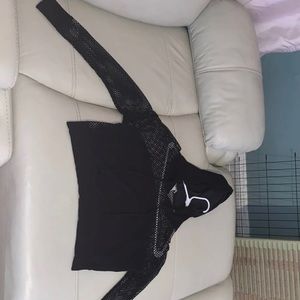 fisnet hoodie with draw strings